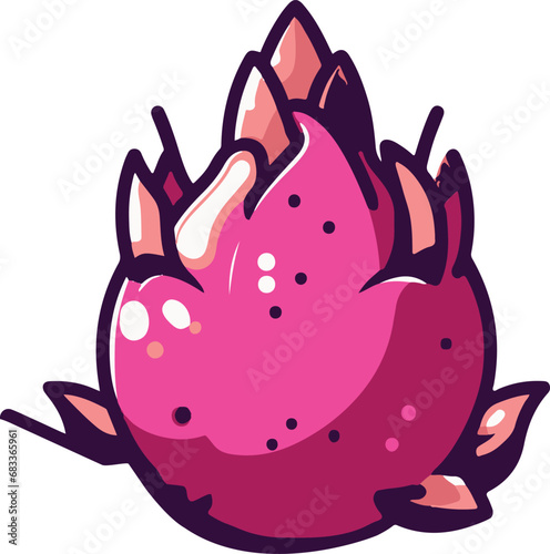 illustration of a dragon fruit 