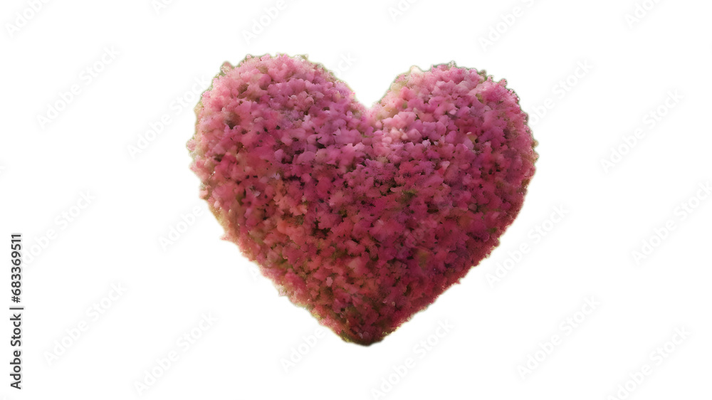 Obraz premium Pink roses and heart, Love hearts transparent background, Love heart png, Valentine's Day background