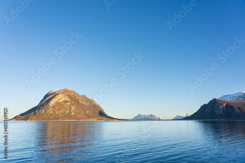 Seascape at the coast of Helgeland, Norway