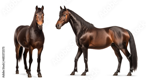 Brown morgan horses photo