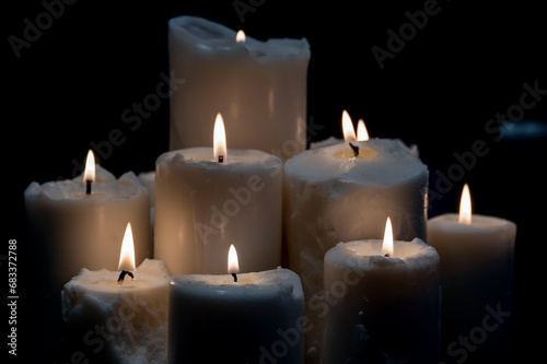 burning candles
