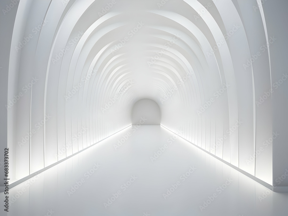 Fototapeta premium Abstract white and grey background, stripes background with geometric shape, white dotted background, white background