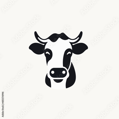 Cow in cartoon, doodle style. Isolated 2d vector illustration in logo, icon style, Eps 10. AI Generative