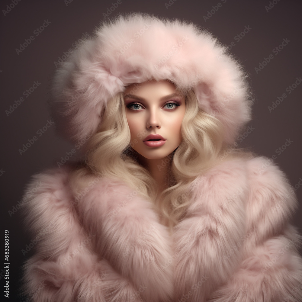 slavic woman in fur