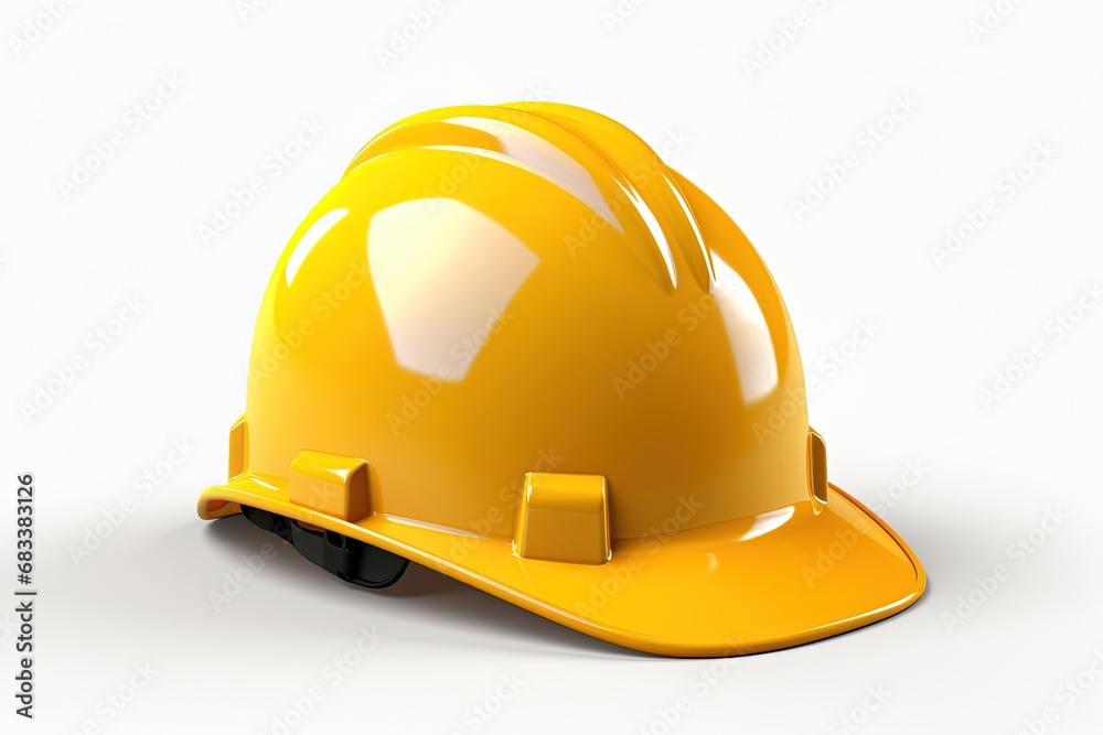 yellow helmet isolated yellow helmet isolated