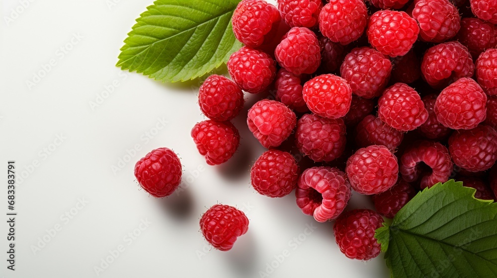 Top View of Fresh Ripe Raspberry on background, Juicy and tasty Fruit, Healthy Food, Copy space for text Top View of Fresh Ripe Raspberry on background, Juicy and tasty Fruit, Healthy Food, Copy space for text