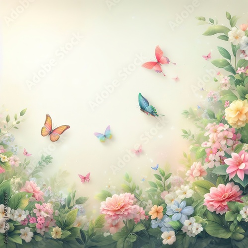Spring wall background backdrop