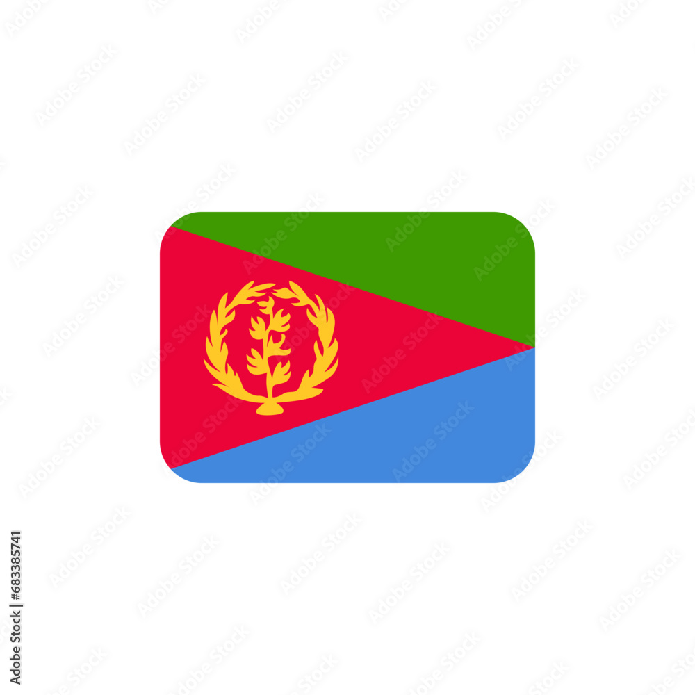 Fototapeta premium 🇪🇷 Eritrea Flag