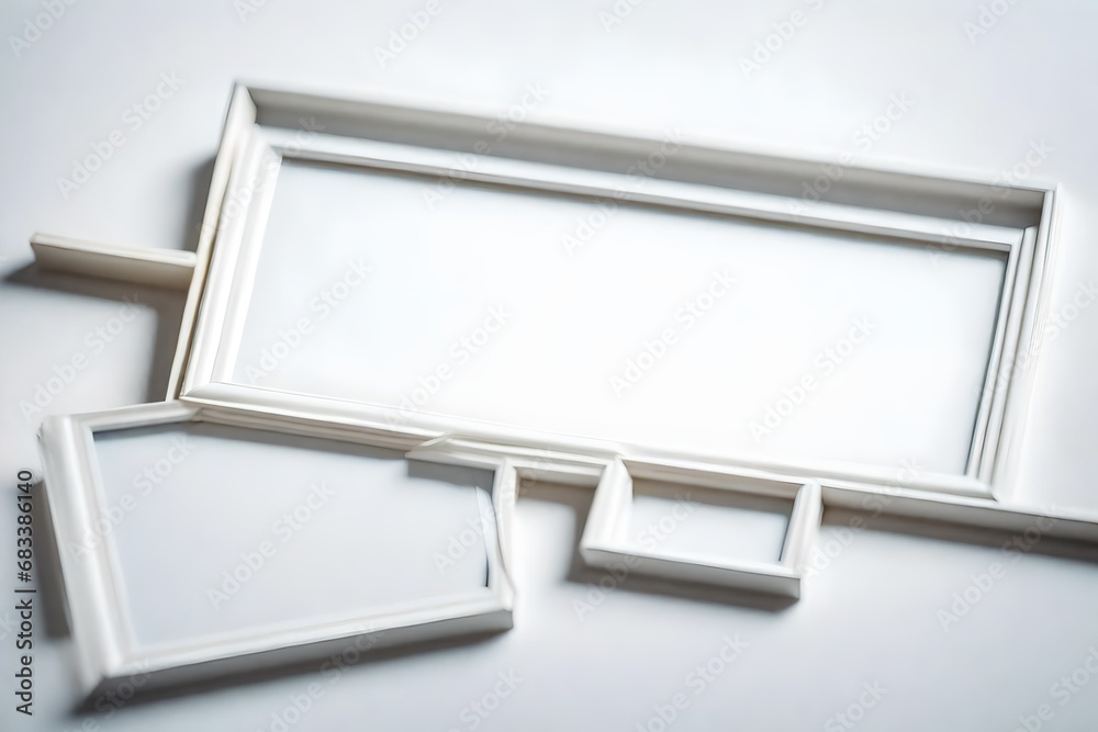 Fototapeta premium silver picture frame
