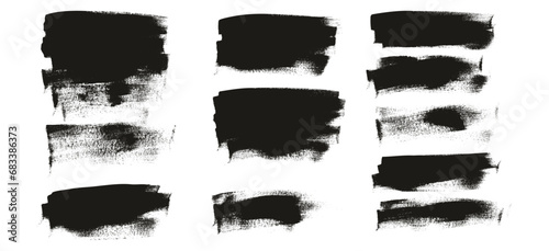 Hand Drawn Flat Calligraphy Paint Brush Regular Long Background High Detail Abstract Vector Background MEGA Set 