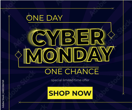 Vector  Cyber Monday Design template