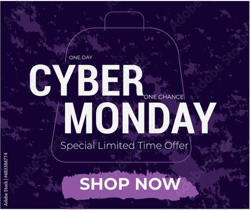 Vector  Cyber Monday Design template