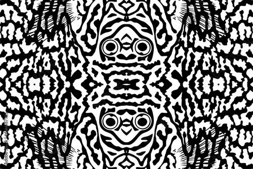 Artistic Motifs Pattern Inspired by Symphysodon or Discus Fish Skin, for decoration, ornate, background, website, wallpaper, fashion, interior, cover, animal print, or graphic design element