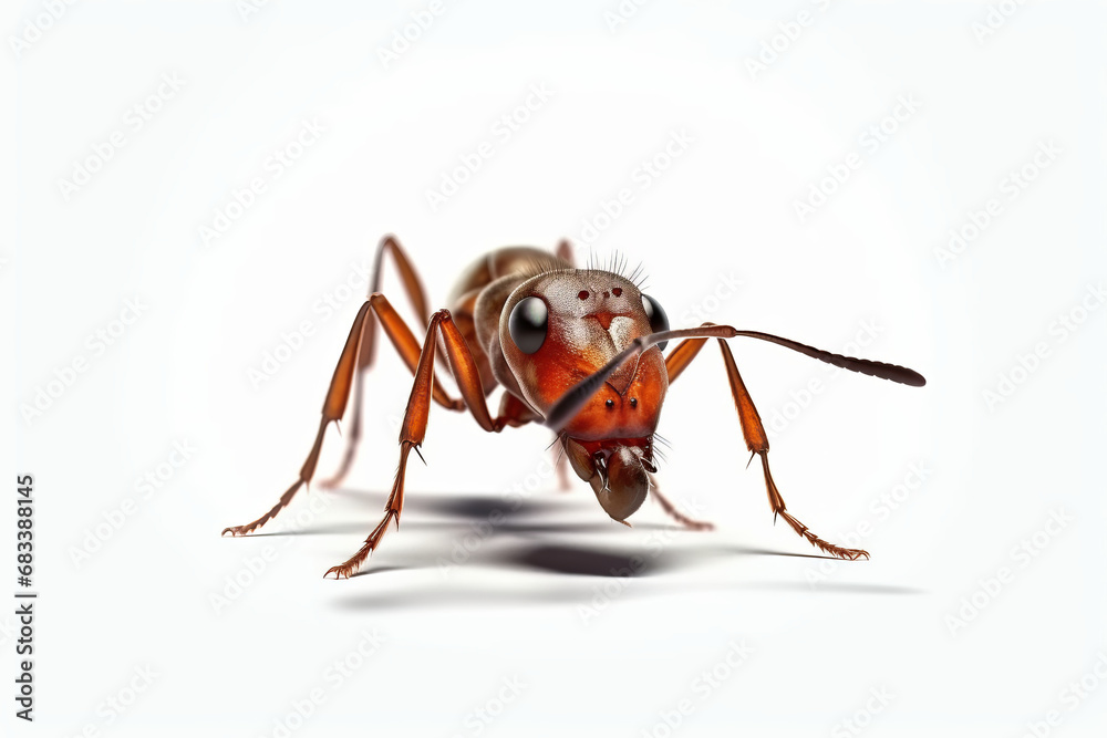 Fototapeta premium Ant isolated on white background