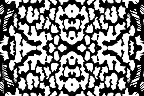 Artistic Motifs Pattern Inspired by Symphysodon or Discus Fish Skin, for decoration, ornate, background, website, wallpaper, fashion, interior, cover, animal print, or graphic design element