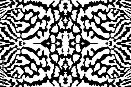 Artistic Motifs Pattern Inspired by Symphysodon or Discus Fish Skin, for decoration, ornate, background, website, wallpaper, fashion, interior, cover, animal print, or graphic design element