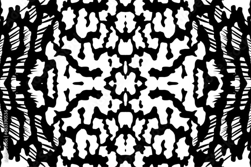 Artistic Motifs Pattern Inspired by Symphysodon or Discus Fish Skin, for decoration, ornate, background, website, wallpaper, fashion, interior, cover, animal print, or graphic design element