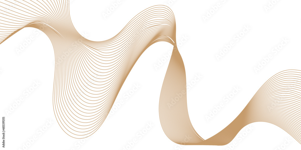 Technology abstract lines gold gradient color on white background. transparent background in concept of luxury, technology, science, music, modern. Technology abstract lines gold gradient color on white background. transparent background in concept of luxury, technology, science, music, modern.