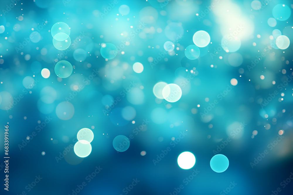 colorful blue bokeh sparkle abstract background 