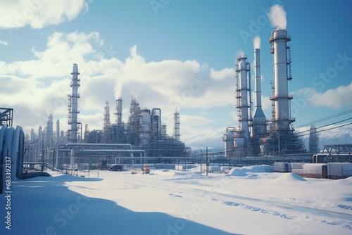 oil refinery plant