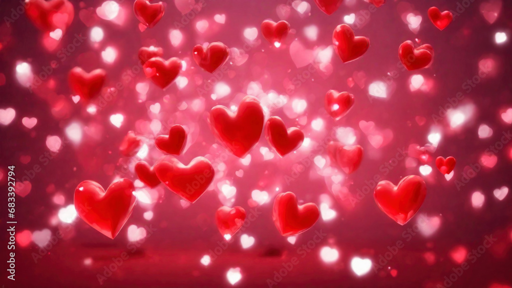 Valentine's day red heart background Valentine's day red heart background