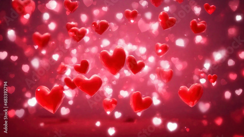 Valentine s day red heart background