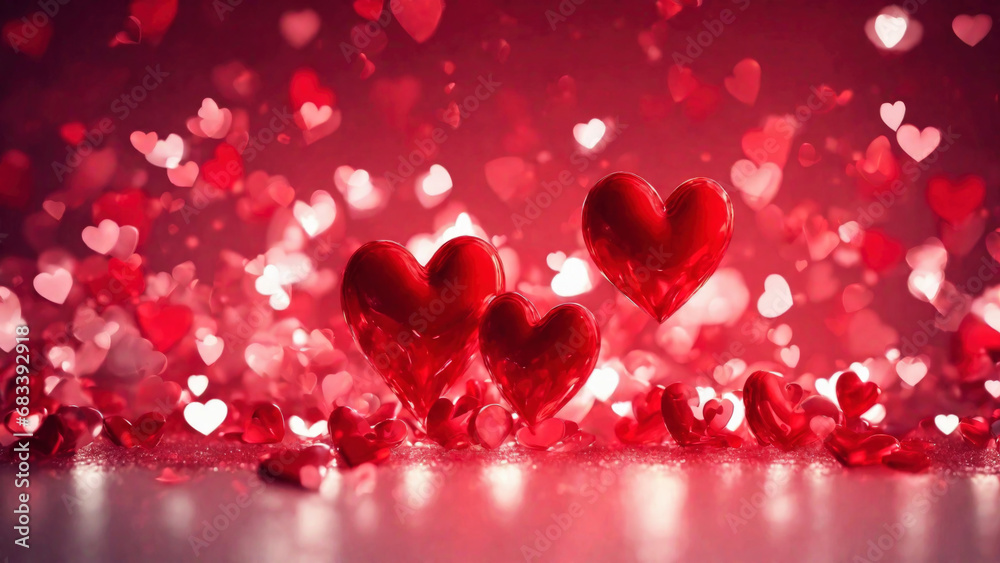 Valentine's day red heart background Valentine's day red heart background