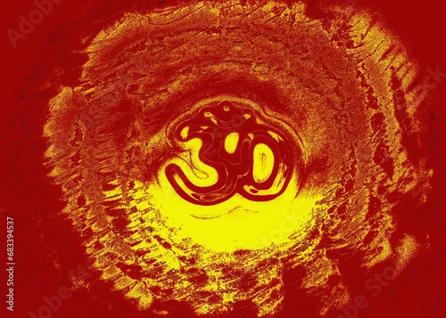 Om symbol of hindu religion represents lord shiva. It has divine meaning to the universe. Hindu god mythology