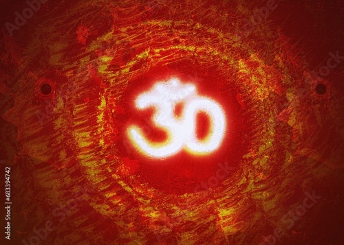 Om symbol of hindu religion represents lord shiva. It has divine meaning to the universe. Hindu god mythology