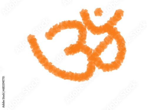 Om symbol of hindu god represents lord shiva. It has divine meaning to this universe.