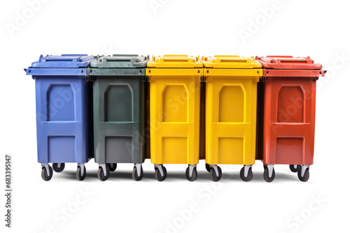 Garbage bin or container isolated on white background. Separate waste collection. Ecology. Container for collecting garbage
