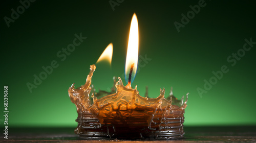 candle in the dark HD 8K wallpaper Stock Photographic Image 