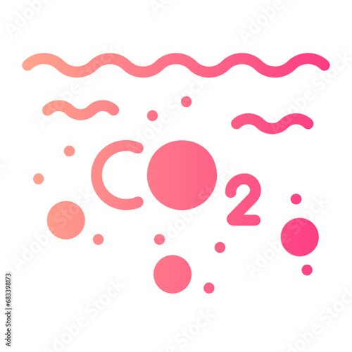 ocean acidification gradient icon