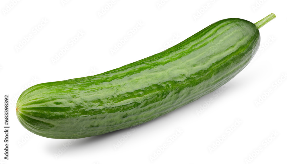 Fresh organic cucumber isolated clipping path Fresh organic cucumber isolated clipping path