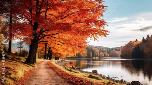 Colorful autumn landscapes. © Santy Hong