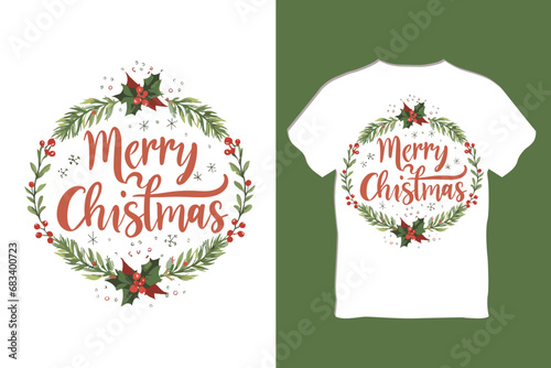 Christmas T-Shirt Design photo