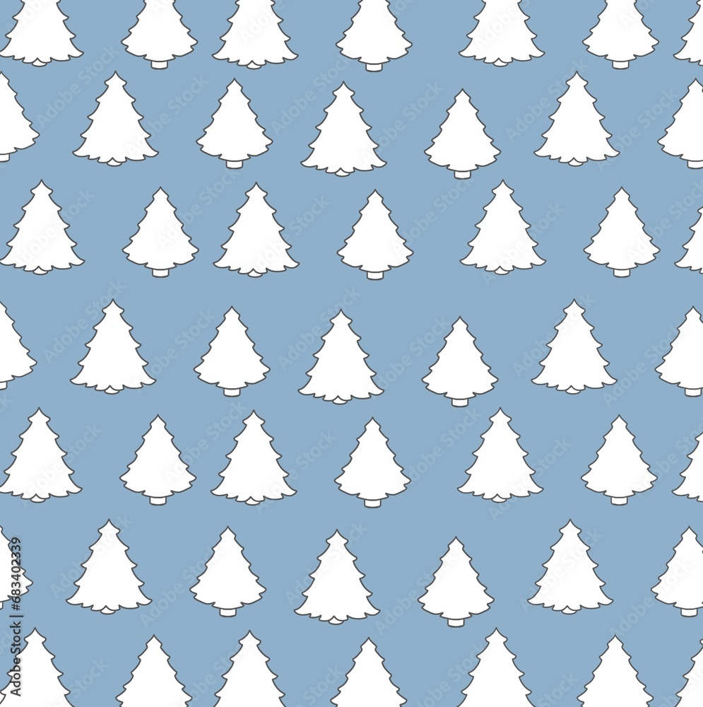 seamless pattern with christmas trees winter holiday seamless pattern with christmas trees winter holiday