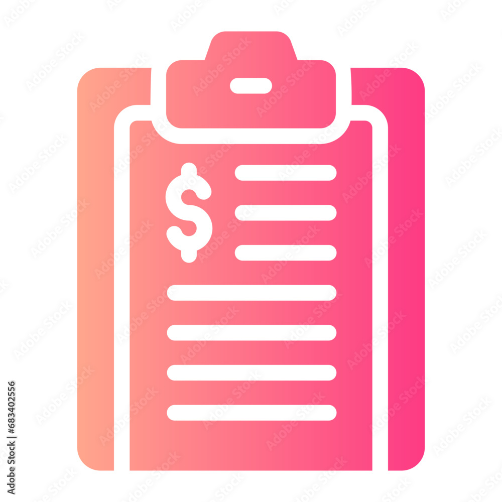 financial planning gradient icon