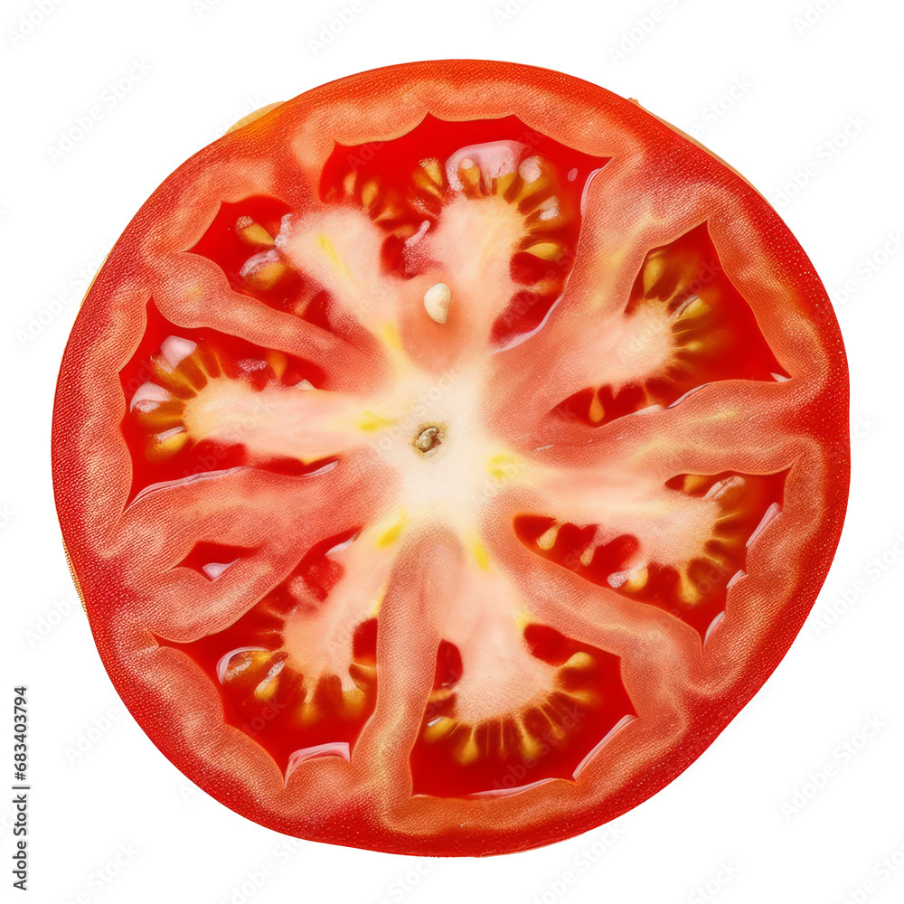 Tomato slice isolated transparent background Tomato slice isolated transparent background