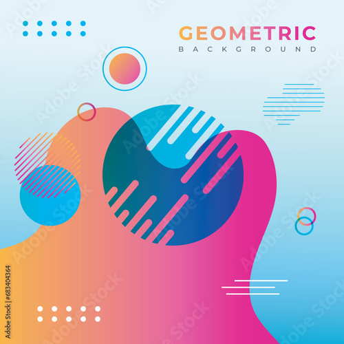 Abstract Modern Geometric Sale Banner Template 