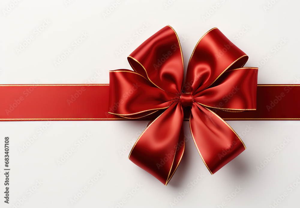 Fototapeta premium ribbon red gold