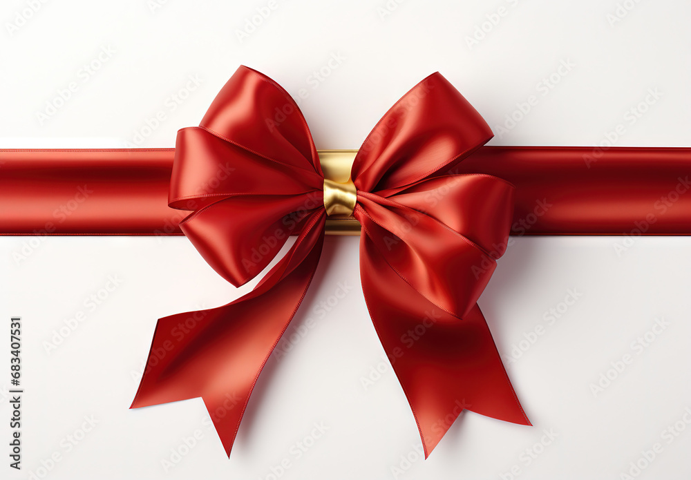 ribbon red gold