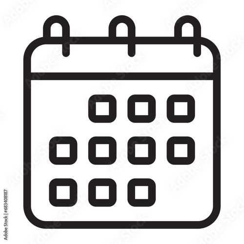 calendar line icon