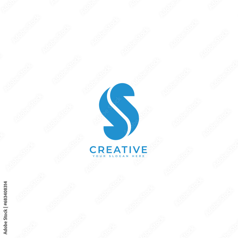 S letter, coffee been, modern, minimalist and timeless logo S letter, coffee been, modern, minimalist and timeless logo