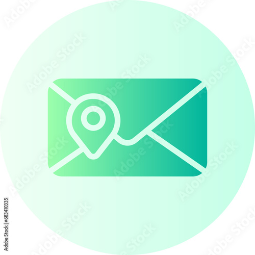 address gradient icon