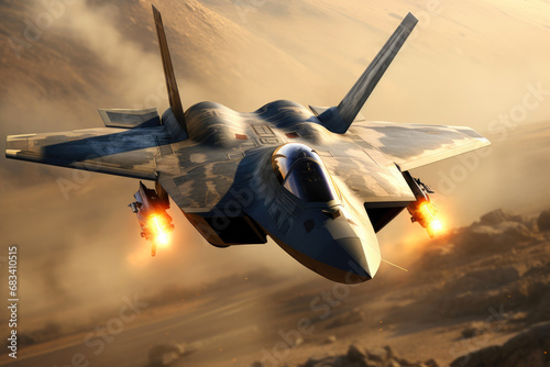 Aero Assault: Fighter Jet in Acceleration