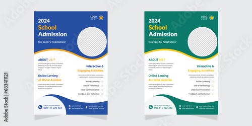 Edycaton Flyer Design, School Admission Template, a4, Template