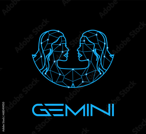 The illustration - zodiac sign in the modern style.