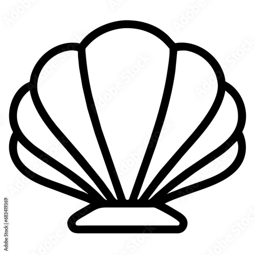 Tablou canvas shellfish icon