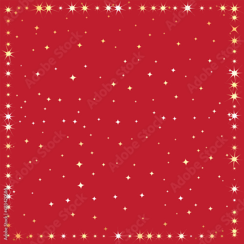 Red and gold festive background. Christmas vector wallpaper illustration.